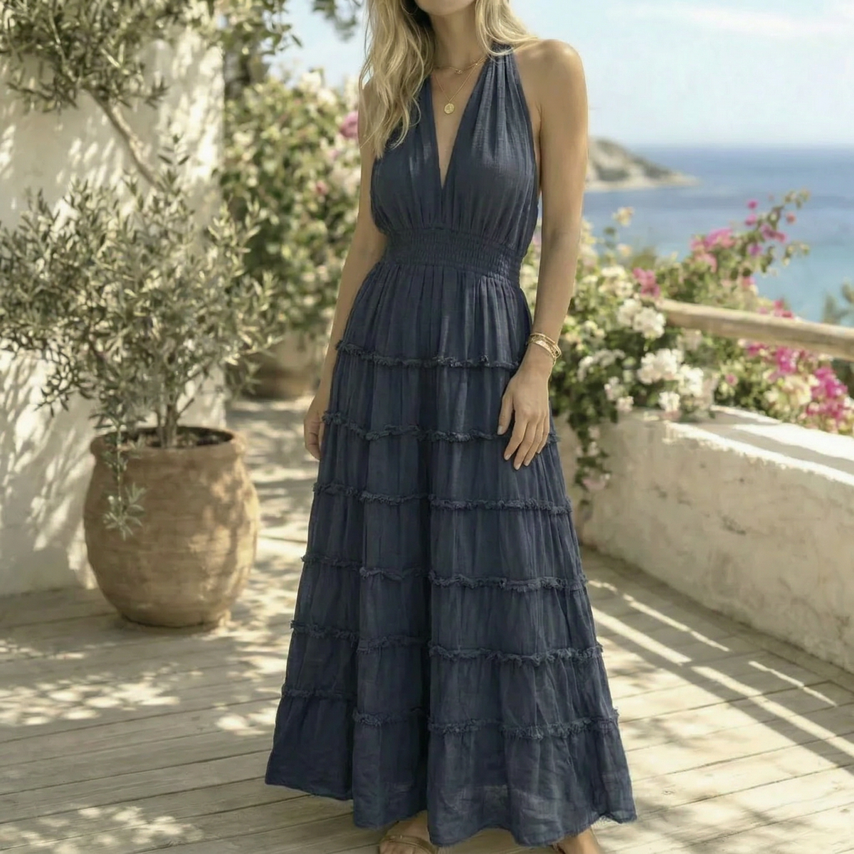 Robe MAXI - Blue