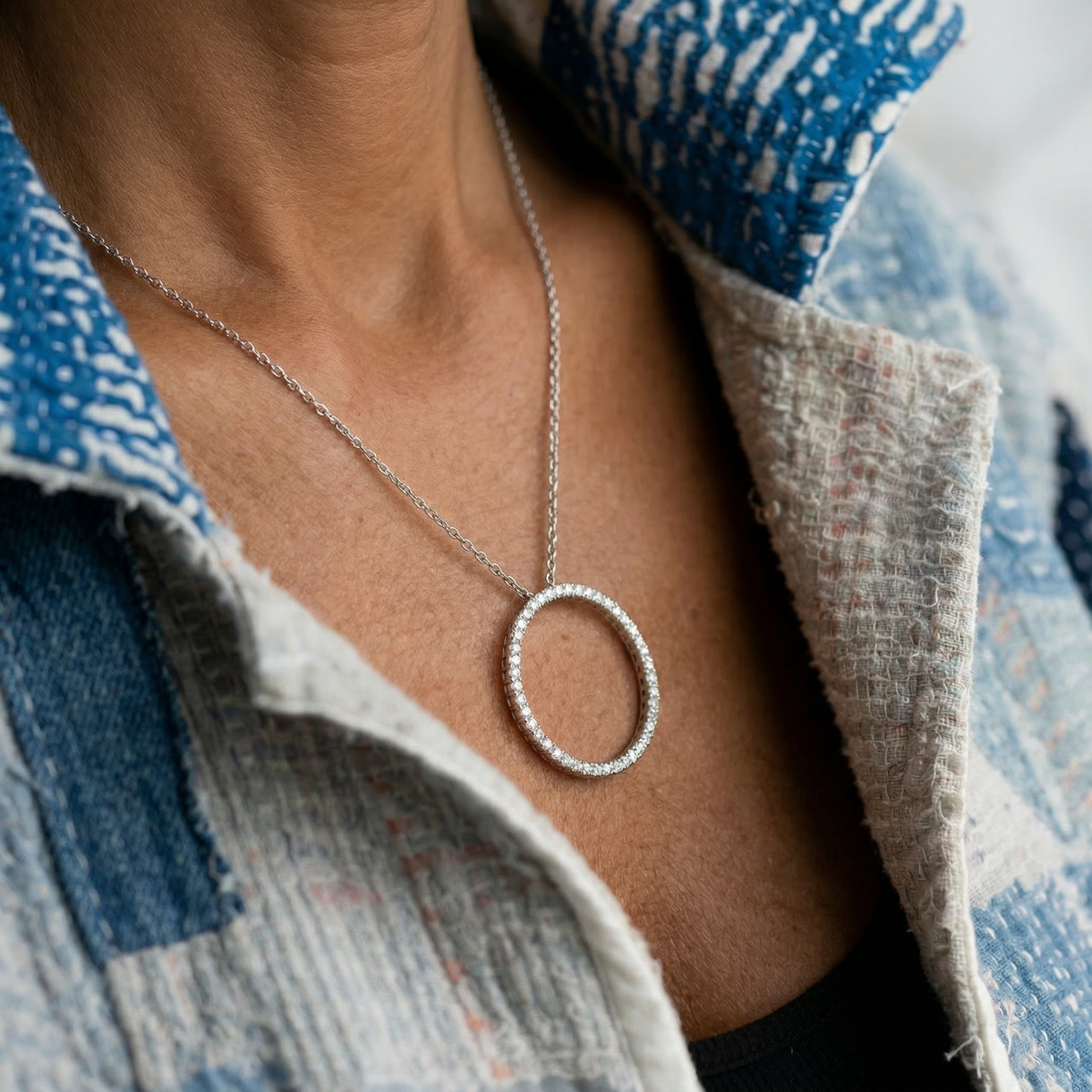 Collier Kendal - plaqué rhodium