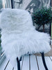 Fourrure blanche imitation