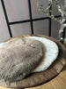 Peau de siège imitation dia 38 cm – Taupe, 4 pièces