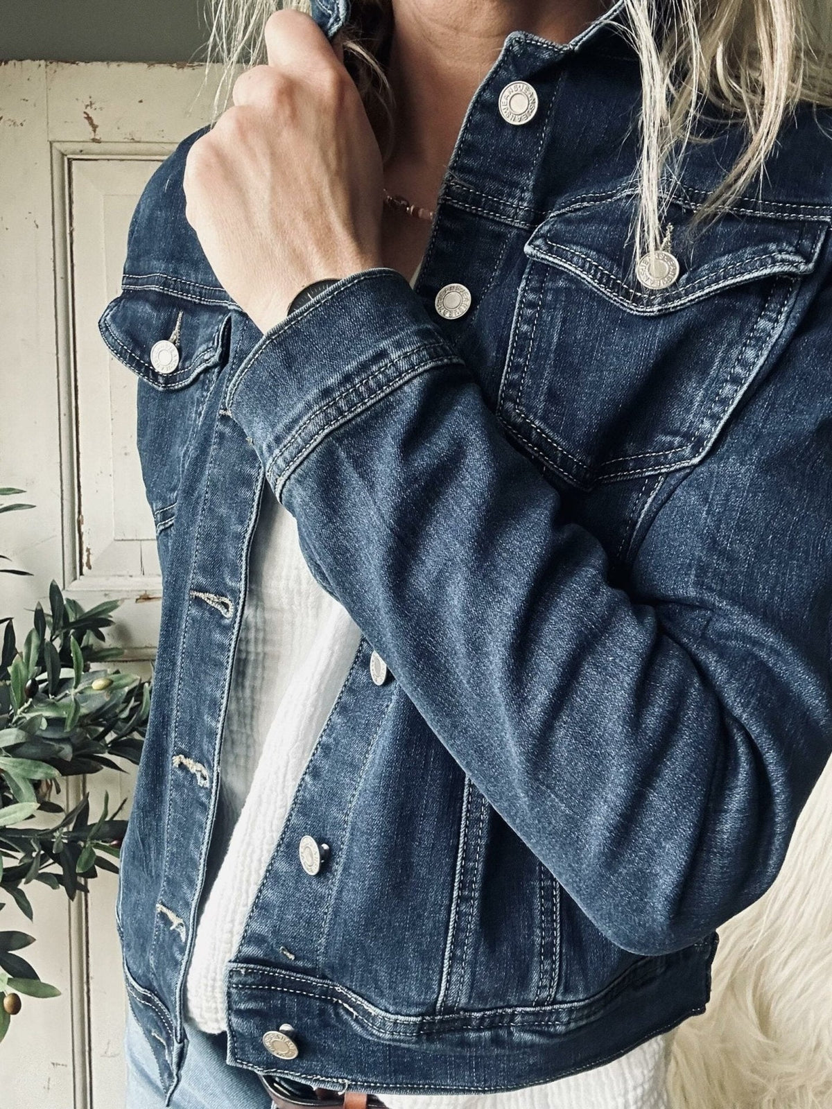 Jakke Denim dark - VIAMAJA.DK