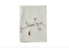 Nappe de Noël avec broderie en mélange de lin - 140x360cm