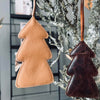 Sapin de Noël en cuir - Cuir naturel