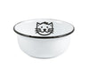Gamelle pour chat en émail
