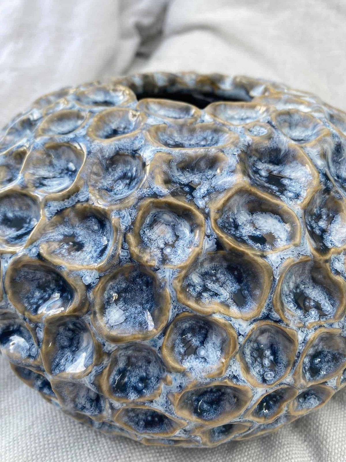 Keramik - Lysblå bubbles - VIAMAJA.DK