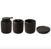 Série en céramique Black Zen en céramique - 4 pièces