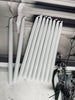 Cierges 10 pcs - Gris clair 20 cm