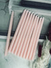 Bougies chandelles 10 pcs - Rose 20 cm