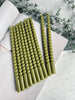 Cierges 10 pcs - Torsadé Vert olive