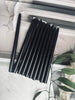 Bougies chandelles 10 pcs - Noir 17 cm