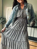 Robe avec smock – Bleu poudré