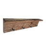 Porte-manteau avec étagère en bois recyclé
