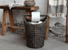 Panier avec porte-papier toilette - Foncé