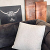 Joli coussin - Gris clair / garnissage inclus
