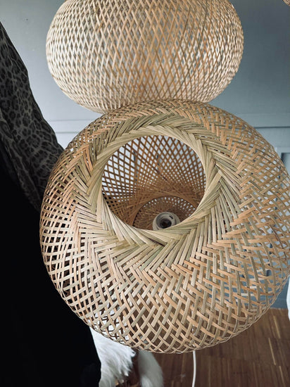 Lampe bambus - Dia 35cm - VIAMAJA.DK