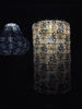 Lampe cylindrique à cellules solaires – Flower Beige