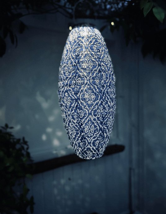 Lampe med solceller - SUMMER BLUE - VIAMAJA.DK