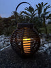 Lanterne avec panneaux solaires – Black
