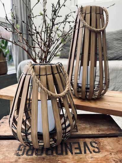Lanterne med solceller – Nature 30cm - VIAMAJA.DK