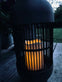 Lanterne med solceller Rattan Høj – Grå - VIAMAJA.DK
