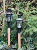 Lanterne sur piquet en bois // Lot de 2 pièces assorties