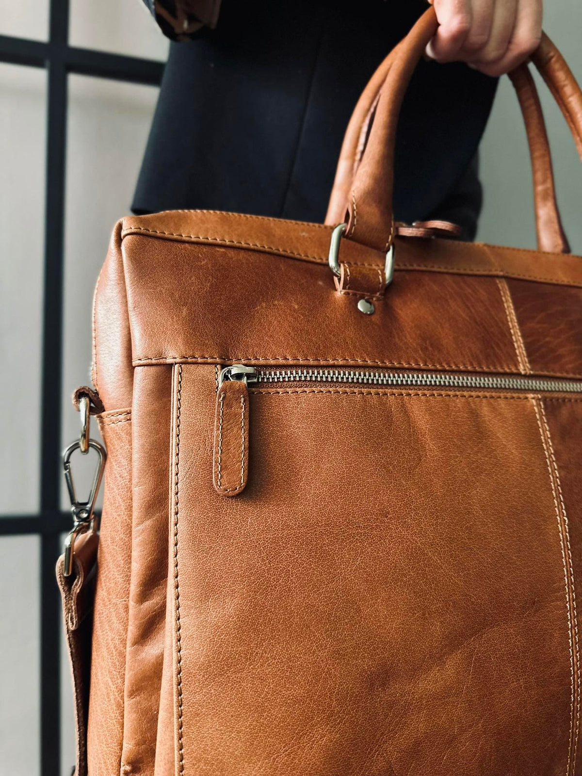Laptop / arbejdstaske Maisy Cognac - VIAMAJA.DK