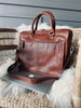Sac pour ordinateur portable / sac de travail Maisy Deep Cognac