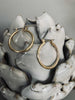 LAYLA boucles d’oreilles créoles moyennes plaquées or
