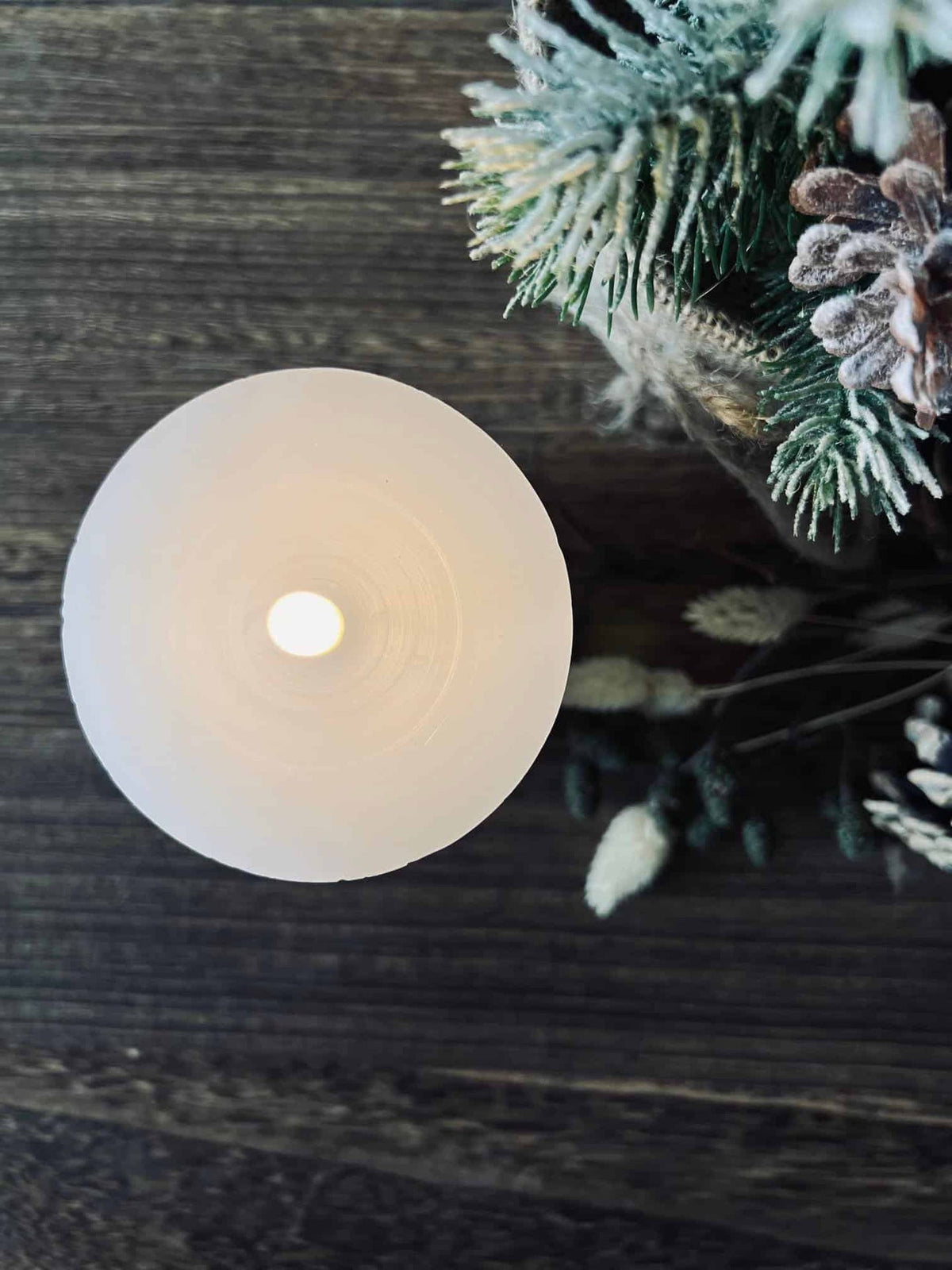 LED Bloklys med Juletræ - VIAMAJA.DK