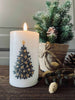 Bloc lumineux LED avec sapin de Noël
