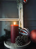 Bougie LED Bloc Rouge 15 cm