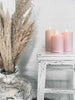 Bougies Bloc LED Roses - Lot de 3 avec télécommande