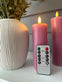 LED Bloklys / VIOLET 3 stk – Inkl. fjernbetjening - VIAMAJA.DK