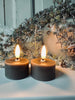 Bougies chauffe-plat LED 2 pcs - Cire taupe