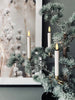 Bougies de sapin LED 10 pcs avec support en laiton et télécommande