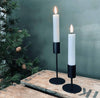 Bougies LED type chandelle 2 pièces - 15 cm avec fonction minuterie