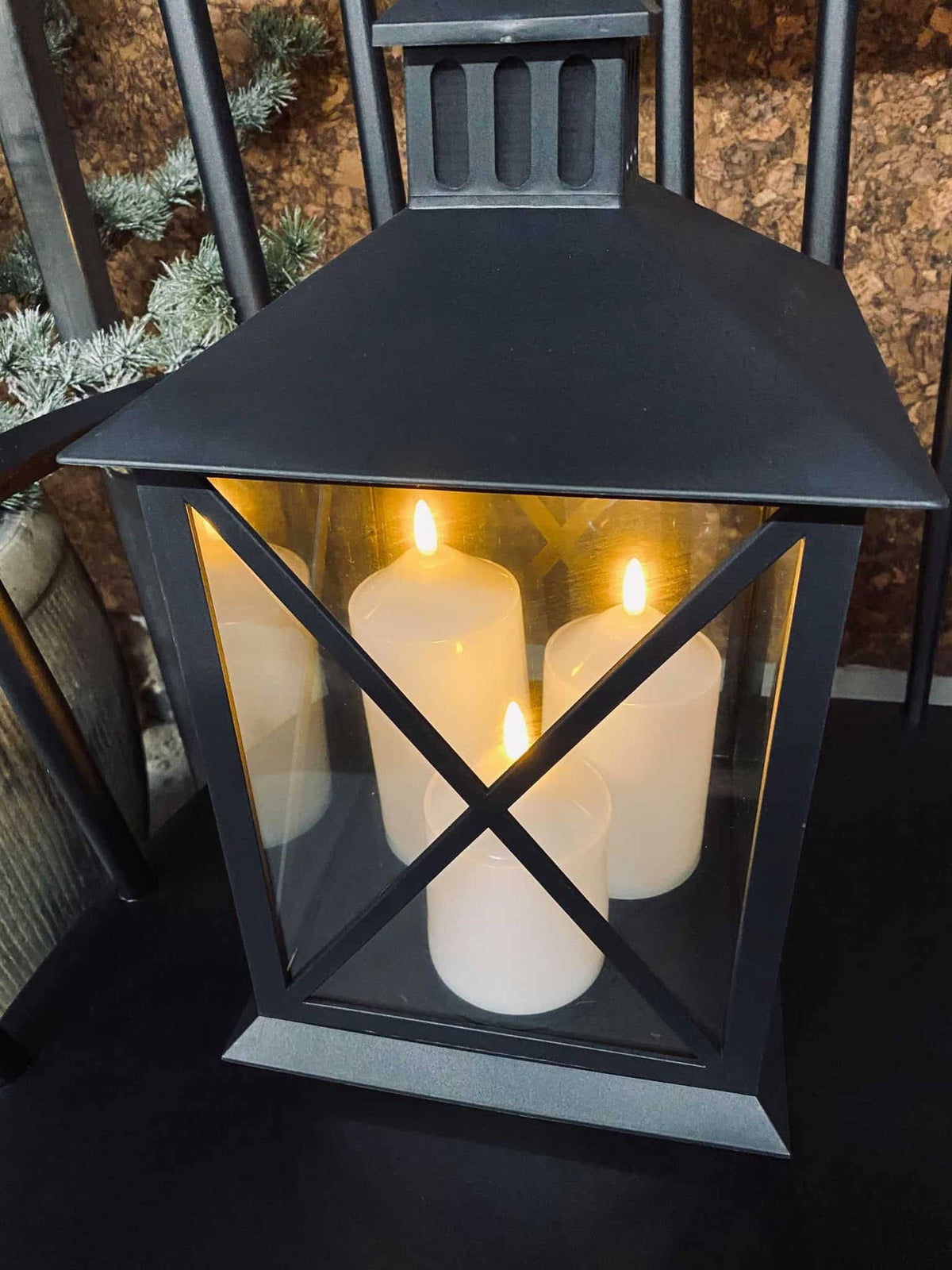 LED Lanterne m. 3 Bloklys - VIAMAJA.DK