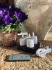 Bougies LED rechargeables - lot de 4 avec chargeur, USB, télécommande