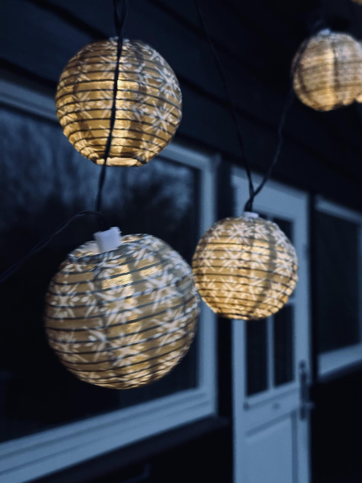 LED Lyskæde med solceller - Summer golden - VIAMAJA.DK