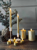 Lot de bougies LED dorées - 8 bougies avec télécommande