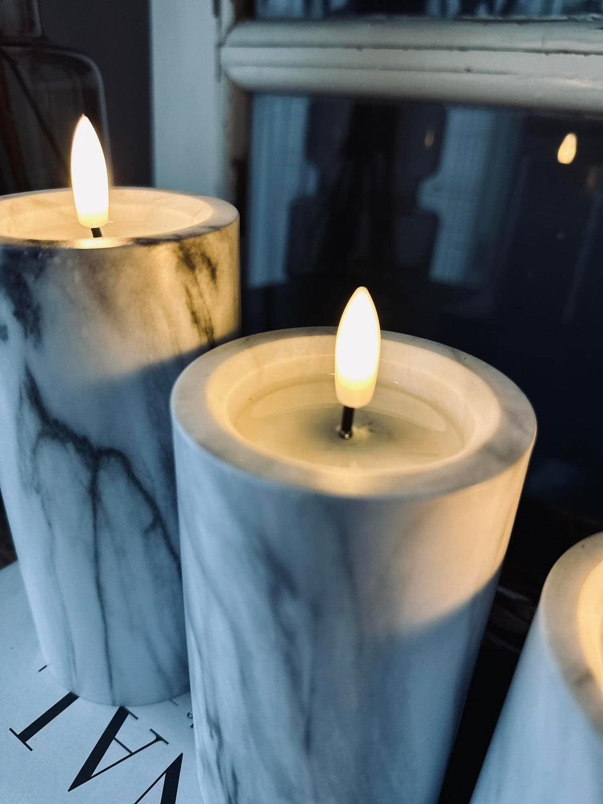 LED marmor Grå 10cm - VIAMAJA.DK