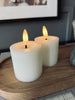 LED Mini bougie bloc H 5cm - Lot de 2 pièces avec fonction minuterie