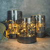 Lot de lumières LED teintées fumé avec guirlandes lumineuses