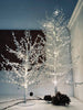 Arbre LED avec baies blanches – H90 cm