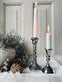 Lysestage Barok Silver 19cm - VIAMAJA.DK