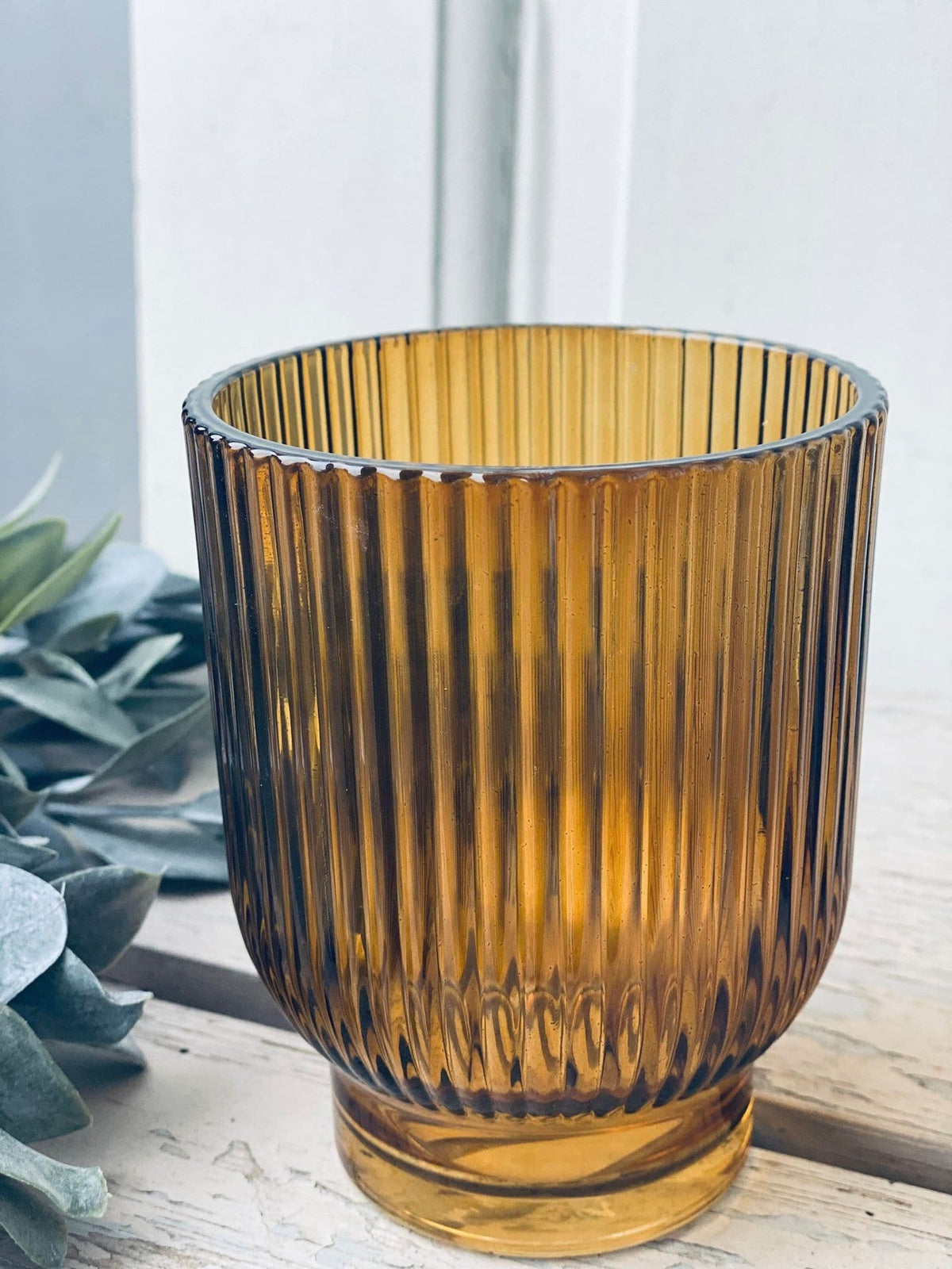 Lysestage til fyrfadslys - Amber 13 cm - VIAMAJA.DK
