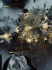 Guirlande lumineuse LED ARGENT avec paillettes et minuterie