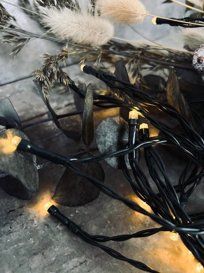 Lyskæde med 50 led lys - solceller - Ekstra kraftig - VIAMAJA.DK