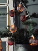 Guirlande lumineuse avec boules en verre rose