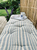 Coussin de matelas SKAGEN – 45×120 bleu/naturel